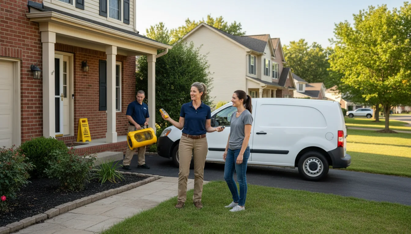 Residential water damage restoration in Casnovia, MI